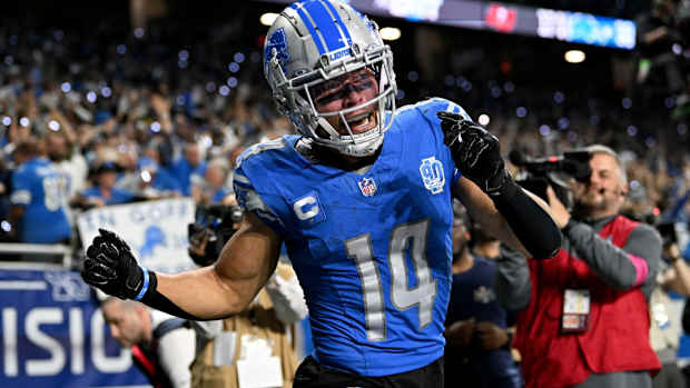 Detroit Lions wide receiver Amon-Ra St. Brown.